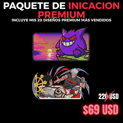 PAQUETE DE INICACIÓN AL BORDADO PREMIUM