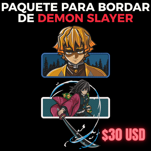 PAQUETE DE DEMON SLAYER PARA BORDAR