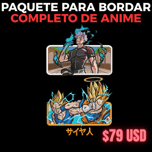 PAQUETE DE ANIME PARA BORDAR