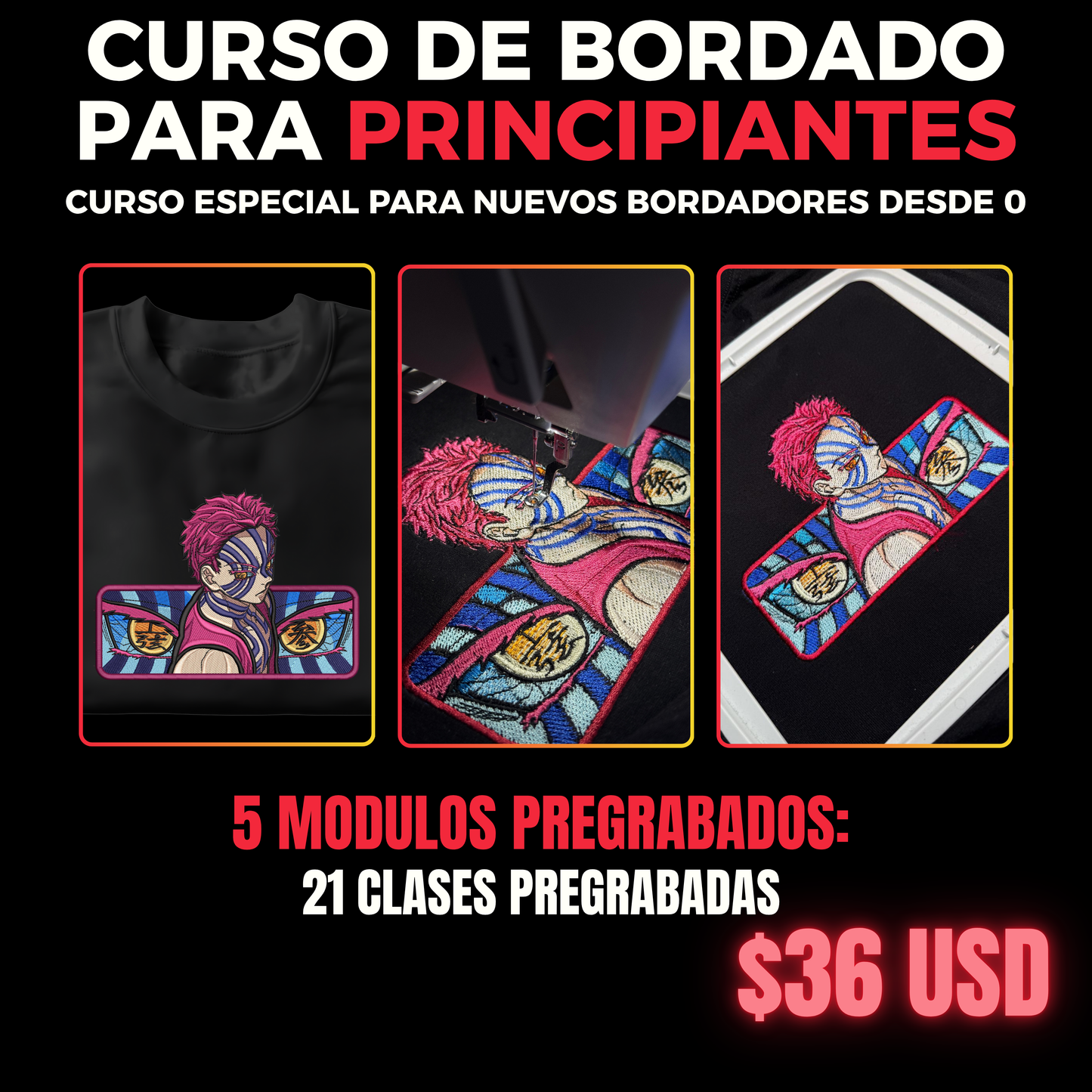 CURSO DE BORDADO PARA PRINCIPIANTES