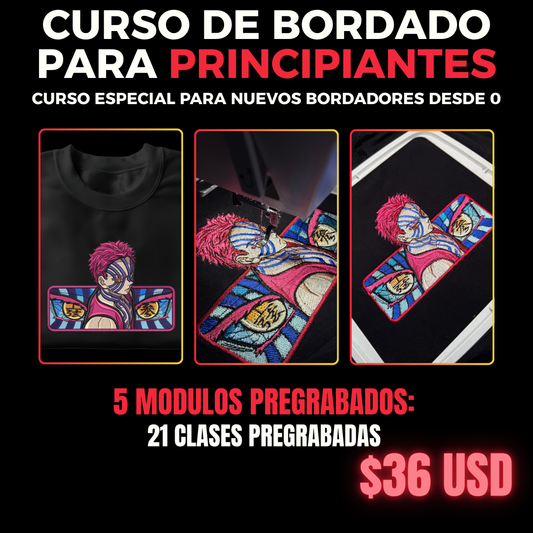 CURSO DE BORDADO PARA PRINCIPIANTES