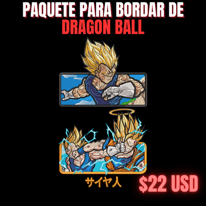 PAQUETE DE DRAGON BALL PARA BORDAR