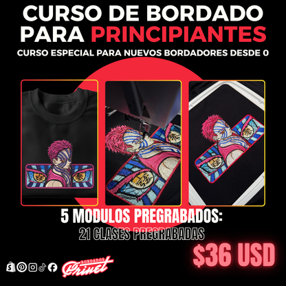 CURSO DE BORDADO PARA PRINCIPIANTES