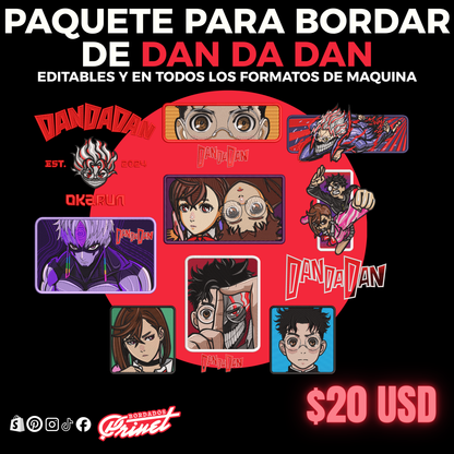 PAQUETE DE DAN DA DAN PARA BORDAR