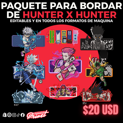 PAQUETE DE HUNTER X HUNTER PARA BORDAR