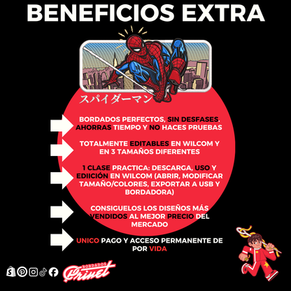 PAQUETE DE SUPERHÉROES PARA BORDAR