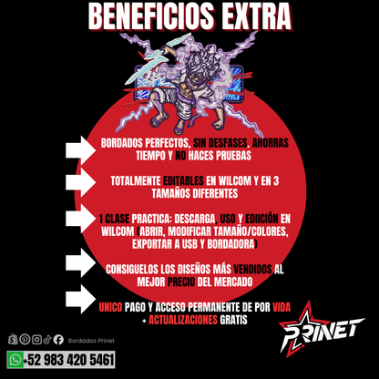 PAQUETE DE ONE PIECE PARA BORDAR