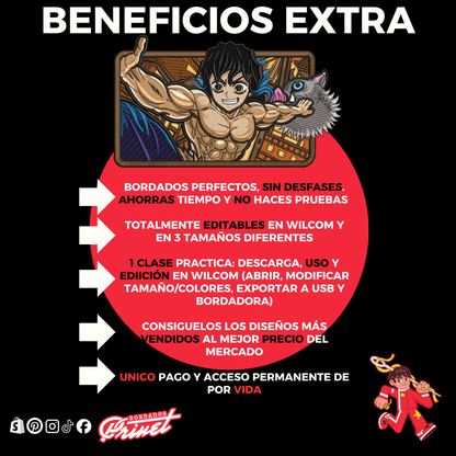 PAQUETE DE DEMON SLAYER PARA BORDAR