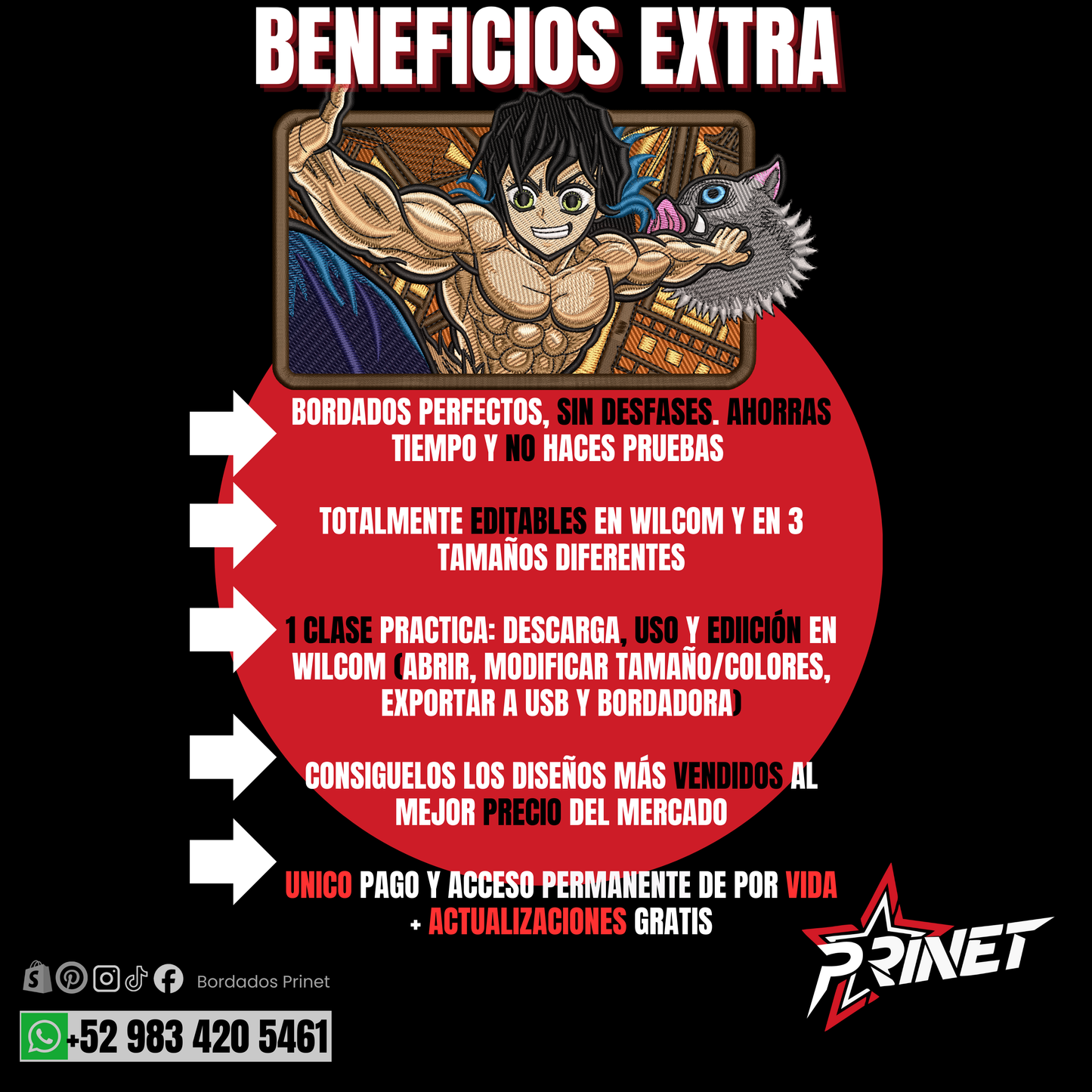 PAQUETE DE DEMON SLAYER PARA BORDAR