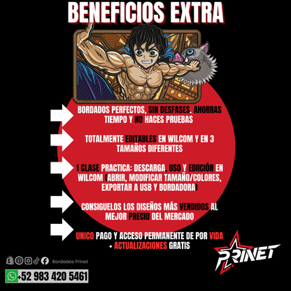 PAQUETE DE DEMON SLAYER PARA BORDAR