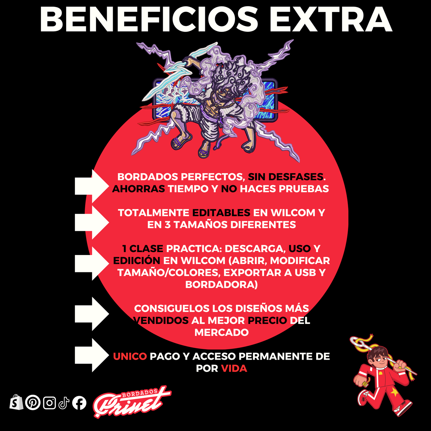 PAQUETE DE ONE PIECE PARA BORDAR