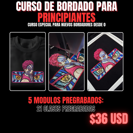 CURSO DE BORDADO PARA PRINCIPIANTES