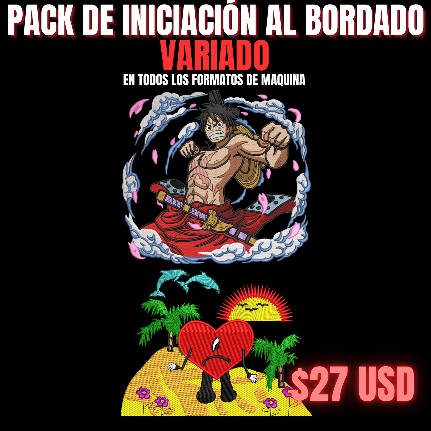 PAQUETE DE INICIACIÓN AL BORDADO