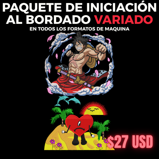 PAQUETE DE INICIACIÓN AL BORDADO