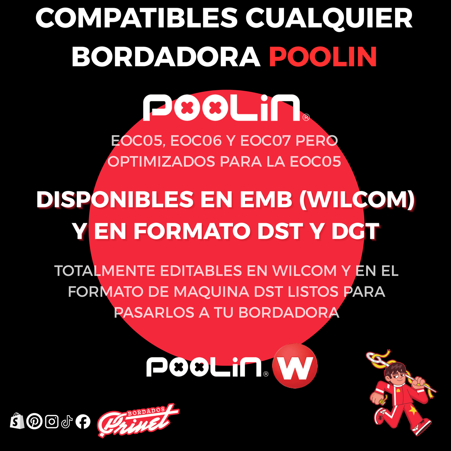 PAQUETE DE BORDADOS EXCLUSIVO POOLIN EOC05