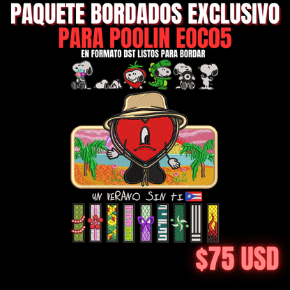 PAQUETE DE BORDADOS EXCLUSIVO POOLIN EOC05