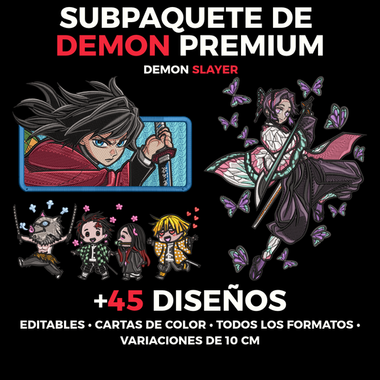 Subpaquete De Demon Slayer Premium