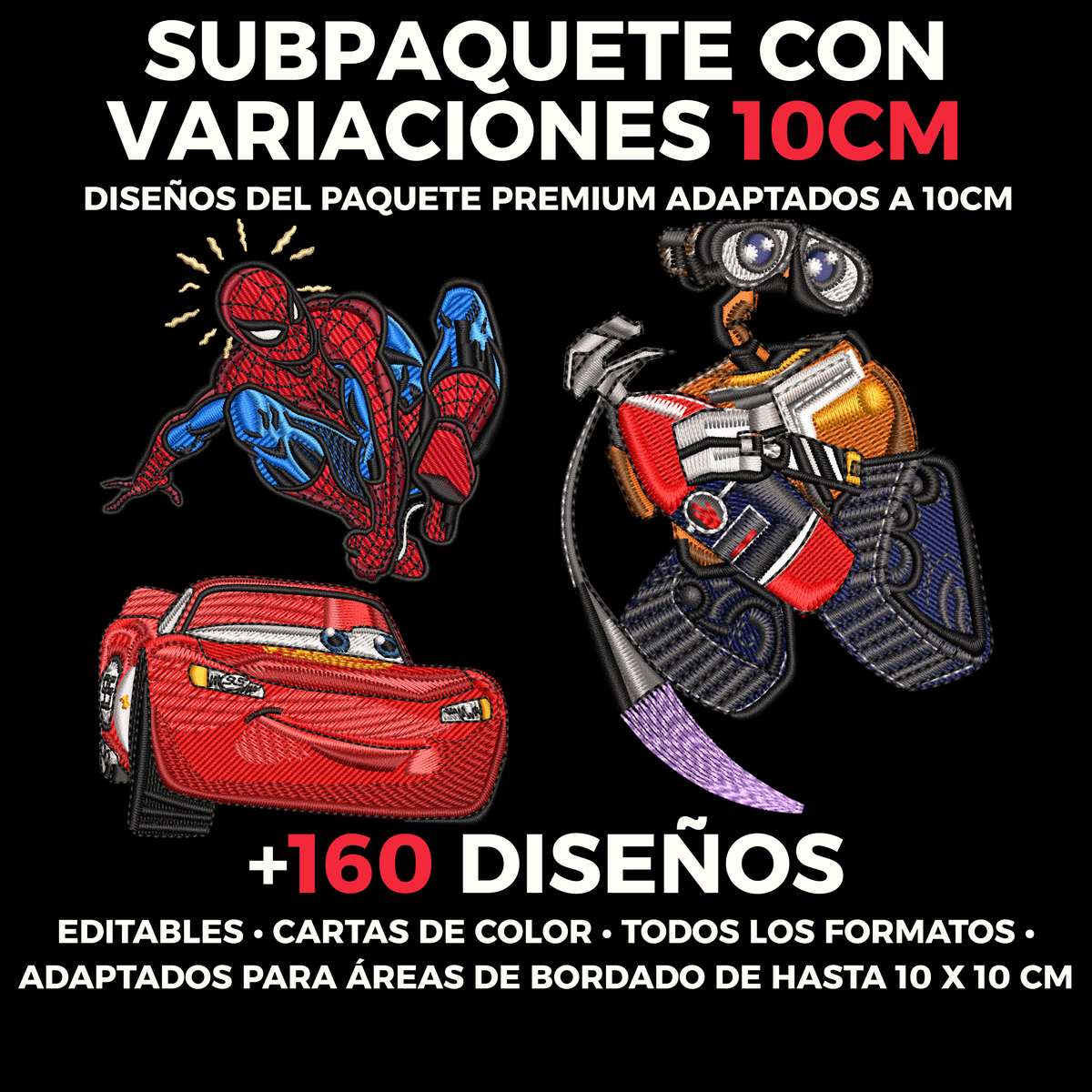 Subpaquete Con Variaciones 10cm Premium